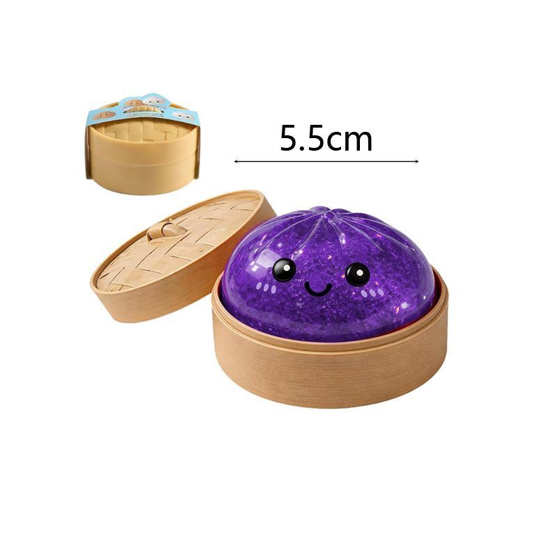 Dumpling Squishy Toy with Steamer Box