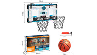 Dual Hoop Electronic Scoring Basketball Board with LED Lights
