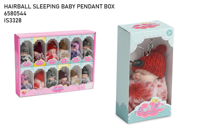 Hairball Sleeping Baby Pendant Keychain - Ao Si Miao