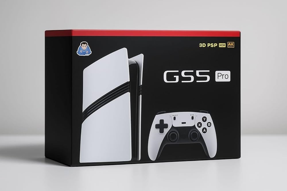 GJ5 Pro Gaming Console with 2 Controllers - 3D PSP