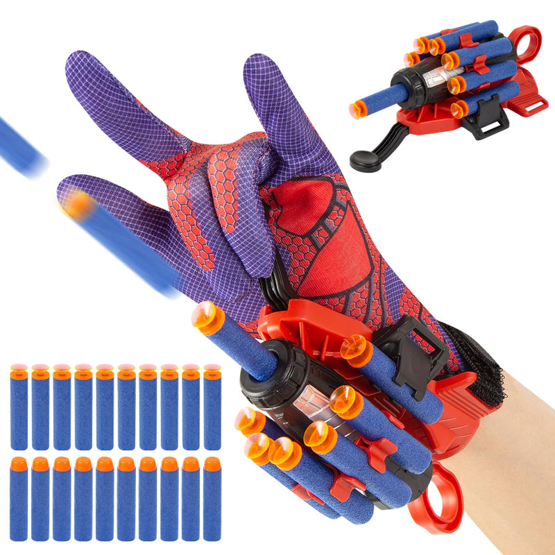 Superhero Dart Launcher Glove Set with 20 Foam Darts