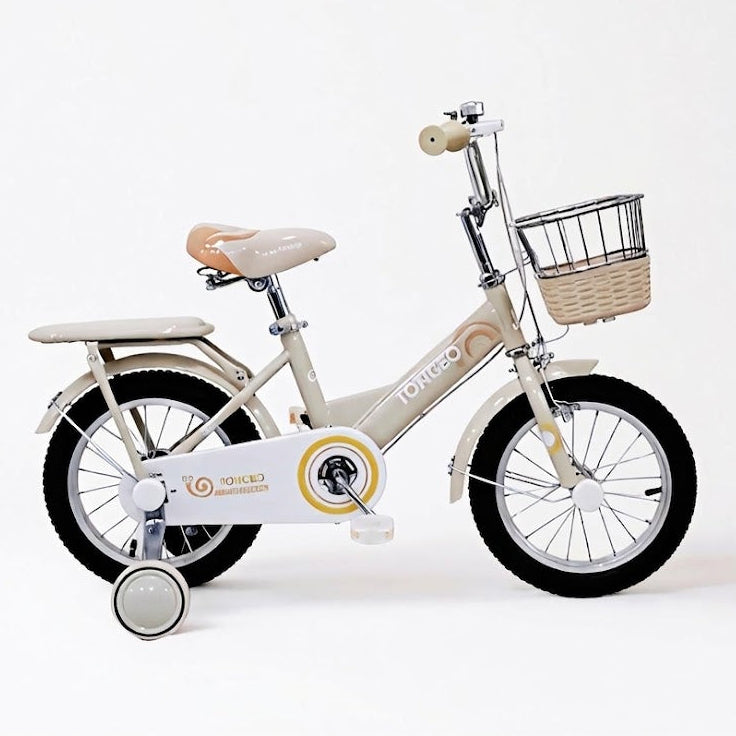 Kids Classic Bicycle with Training Wheels and Basket