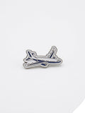 Airplane-shaped enamel pin on a white background QATAR PRICE