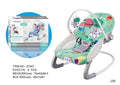 Baby bouncer with colorful design and packaging on a white background qatar