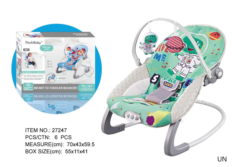 FitchBaby Infant-to-Toddler Bouncer - Space Dino