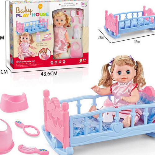 Baby doll and playset with packaging and measurements price qatar