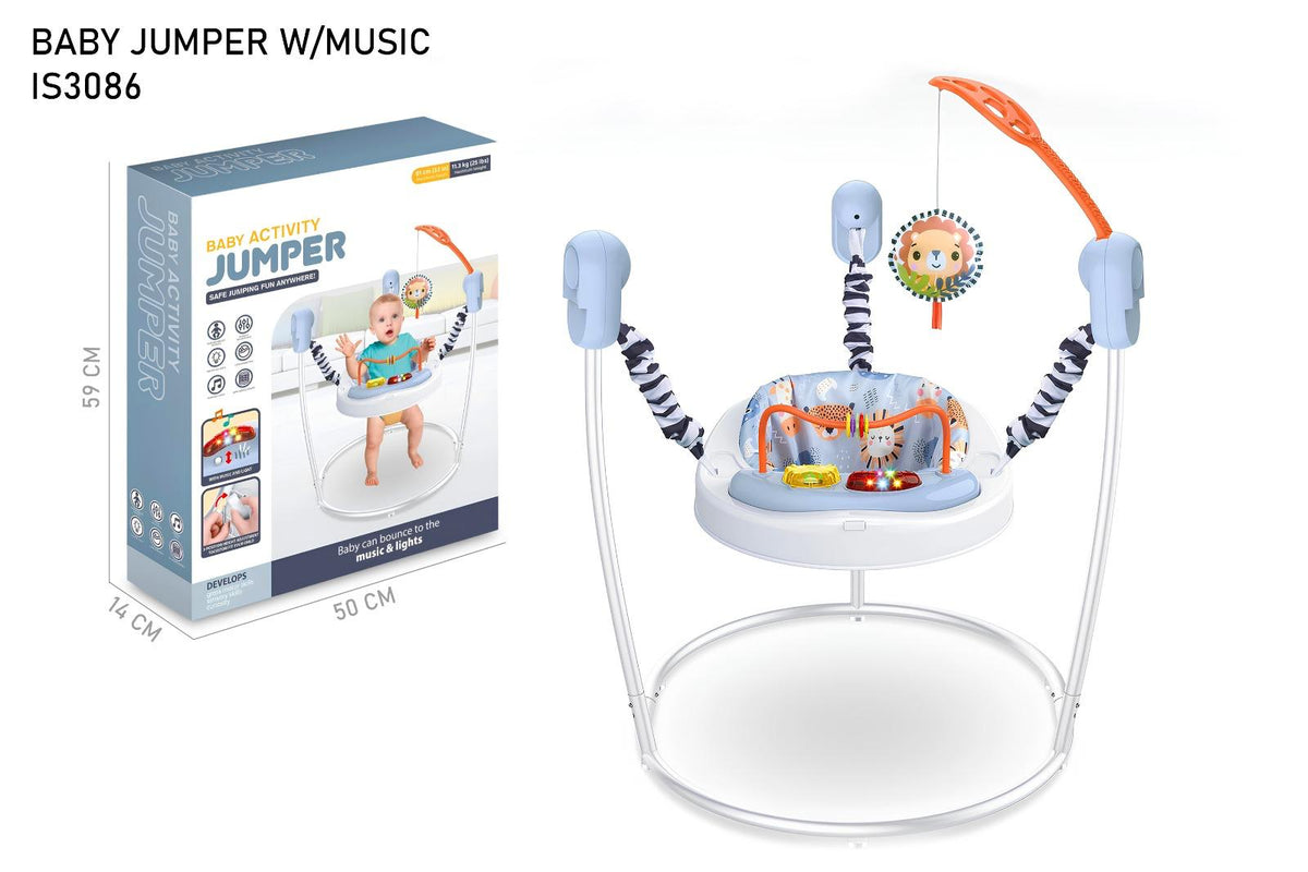 Baby jumper with music and packaging on a white background QATAR