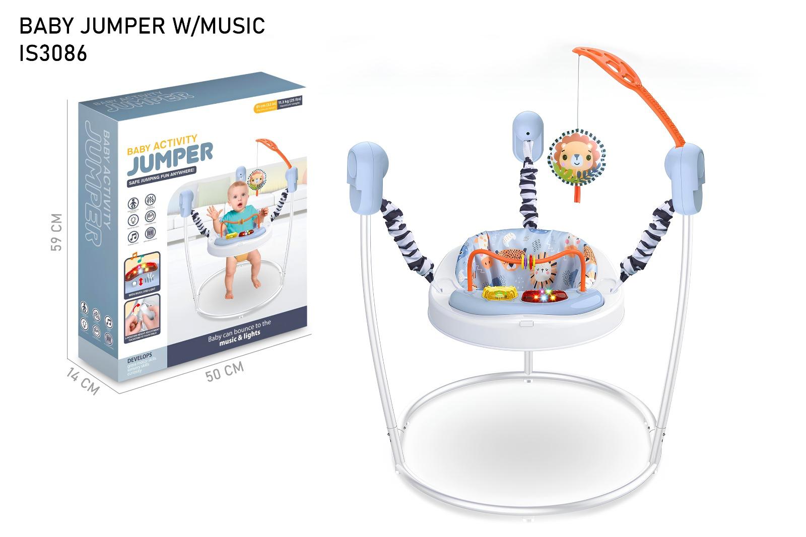 Baby jumper with music and packaging on a white background QATAR