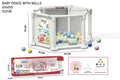 Baby playpen with balls and packaging on a white background QATAR