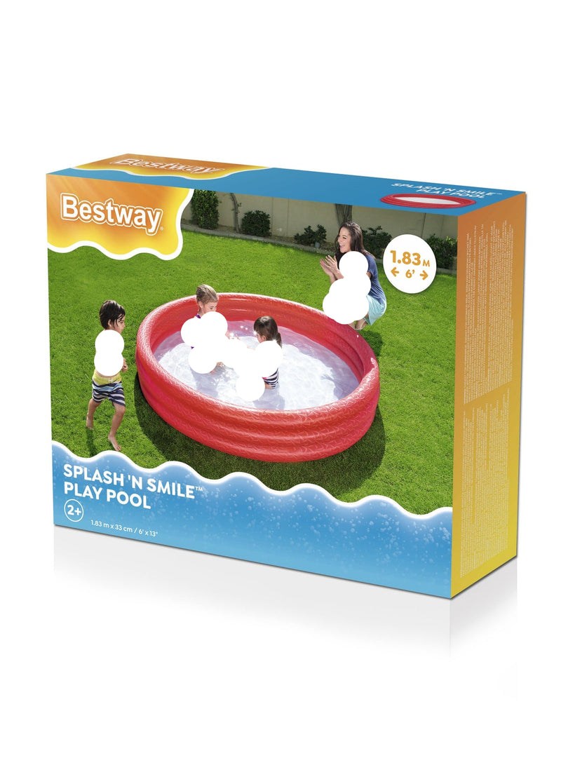 Bestway Splash N Smile Inflatable Play Pool 183x33cm - Ages 2+