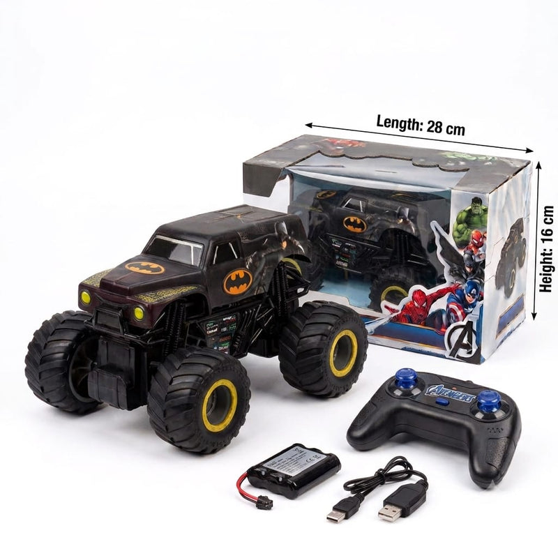 Batman RC Monster Truck with Remote Control - 28cm