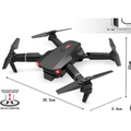 Black drone with measurement details on a white background price qatar