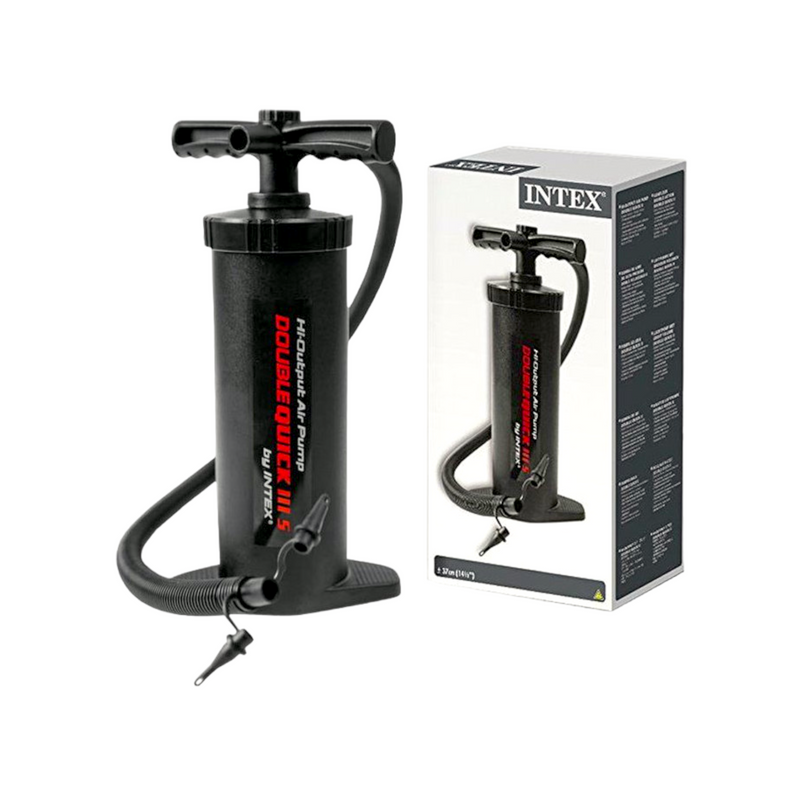 Intex 68612 I - Hi-Output Double Quick III S Hand Pump 12"