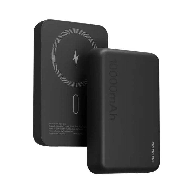 Porodo 10000mAh MagSafe Power Bank - 20W PD + 15W Wireless