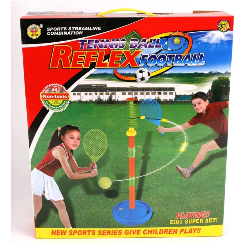 2-in-1 Tennis Ball & Reflex Football Sports Set for Kids