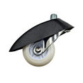 Caster wheel with black protective cover on a white background qatar price