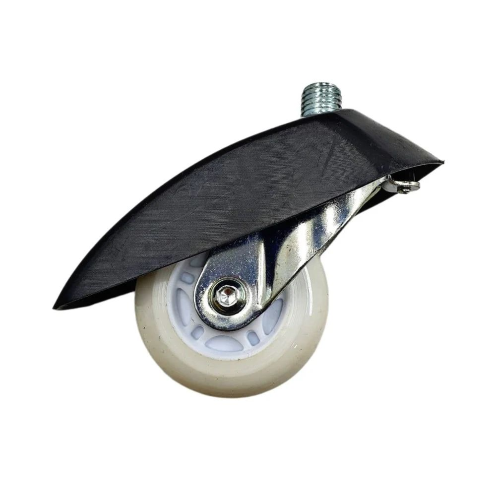 Caster wheel with black protective cover on a white background qatar price
