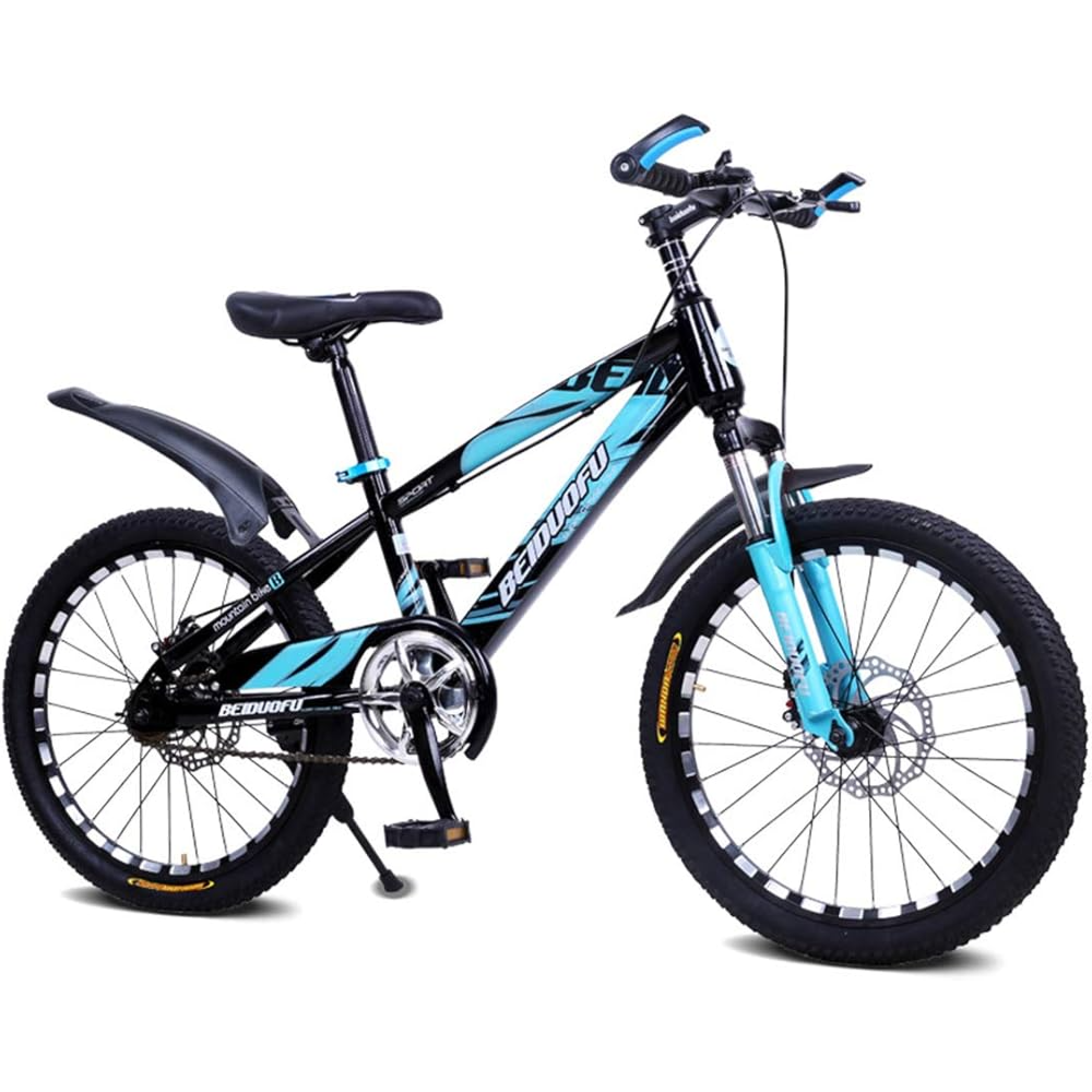 Children's bicycle with black and blue frame on a white background price qatar