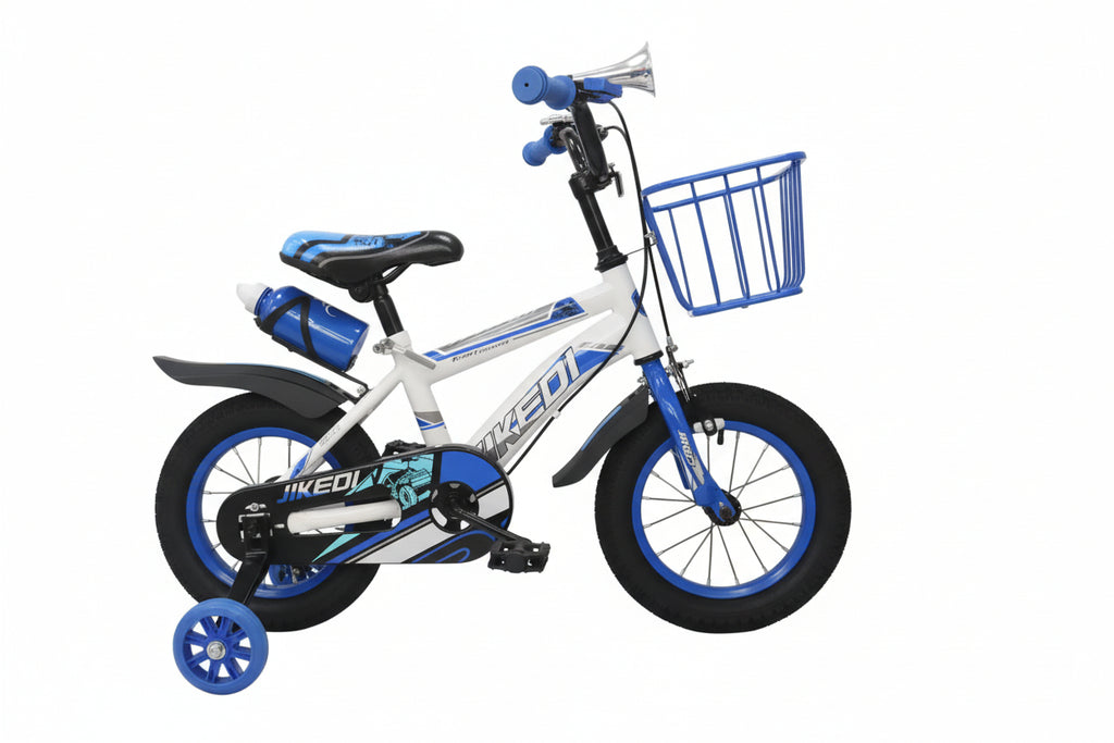 Children's bicycle with orange and black details on a white background qatar price