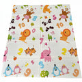 Children's play mat with animal and number patterns on a tiled floor. QATAR PRICE