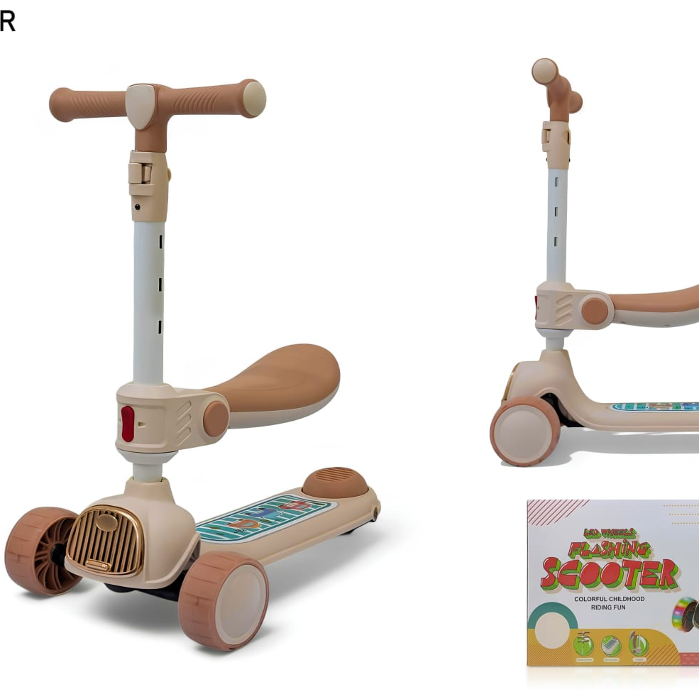 Children's scooter with a box on a white background price qatar