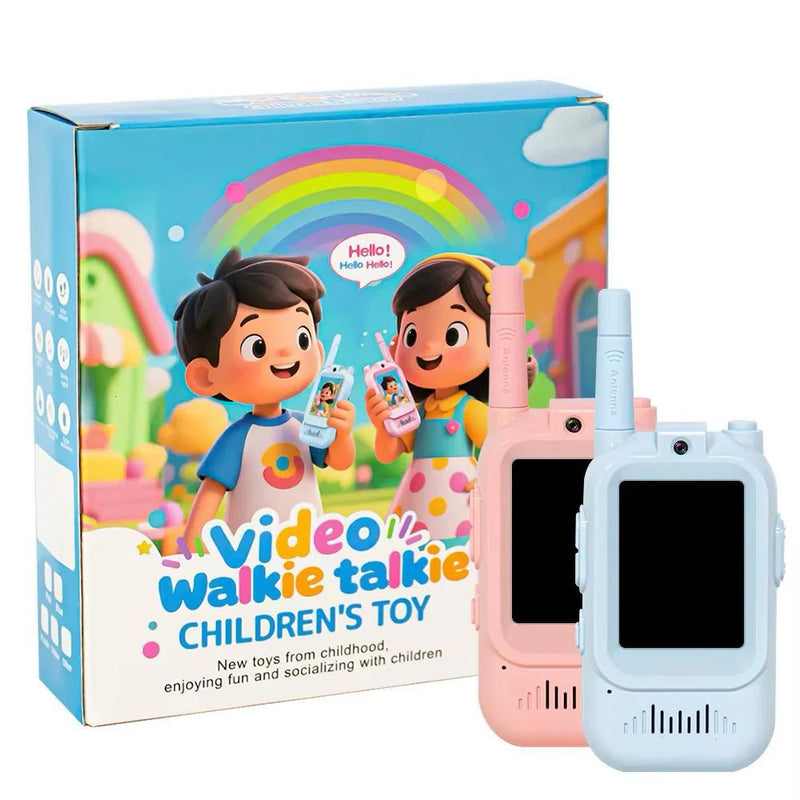 Kids Video Walkie Talkie Set - Pink & Blue (2 Pack)