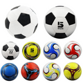 Collection of soccer balls in various designs and sizes on a white background price qatar