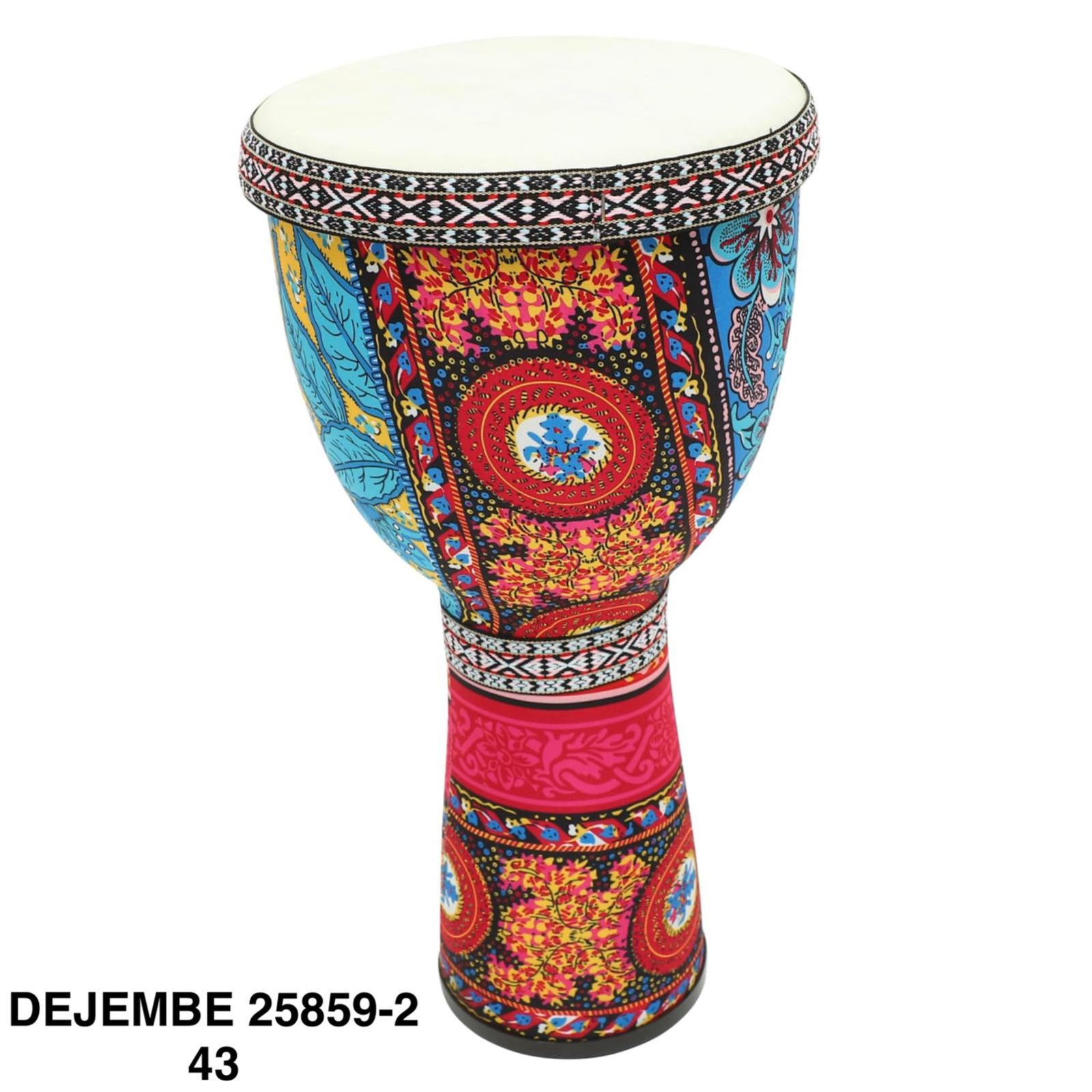 Colorful drum with intricate patterns on a white background Price Qatar