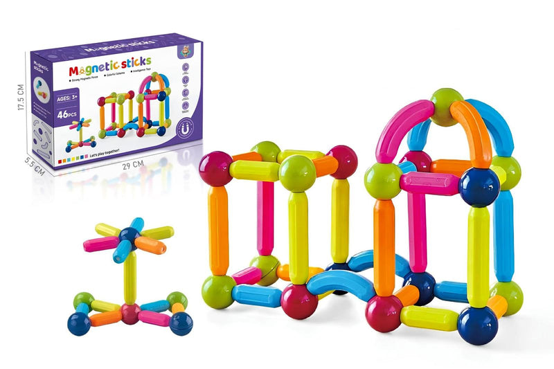 Magnetic Sticks Building Set 46 Pieces
