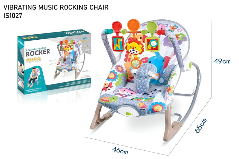 Vibrating Music Rocking Chair - Infant-to-Toddler Rocker