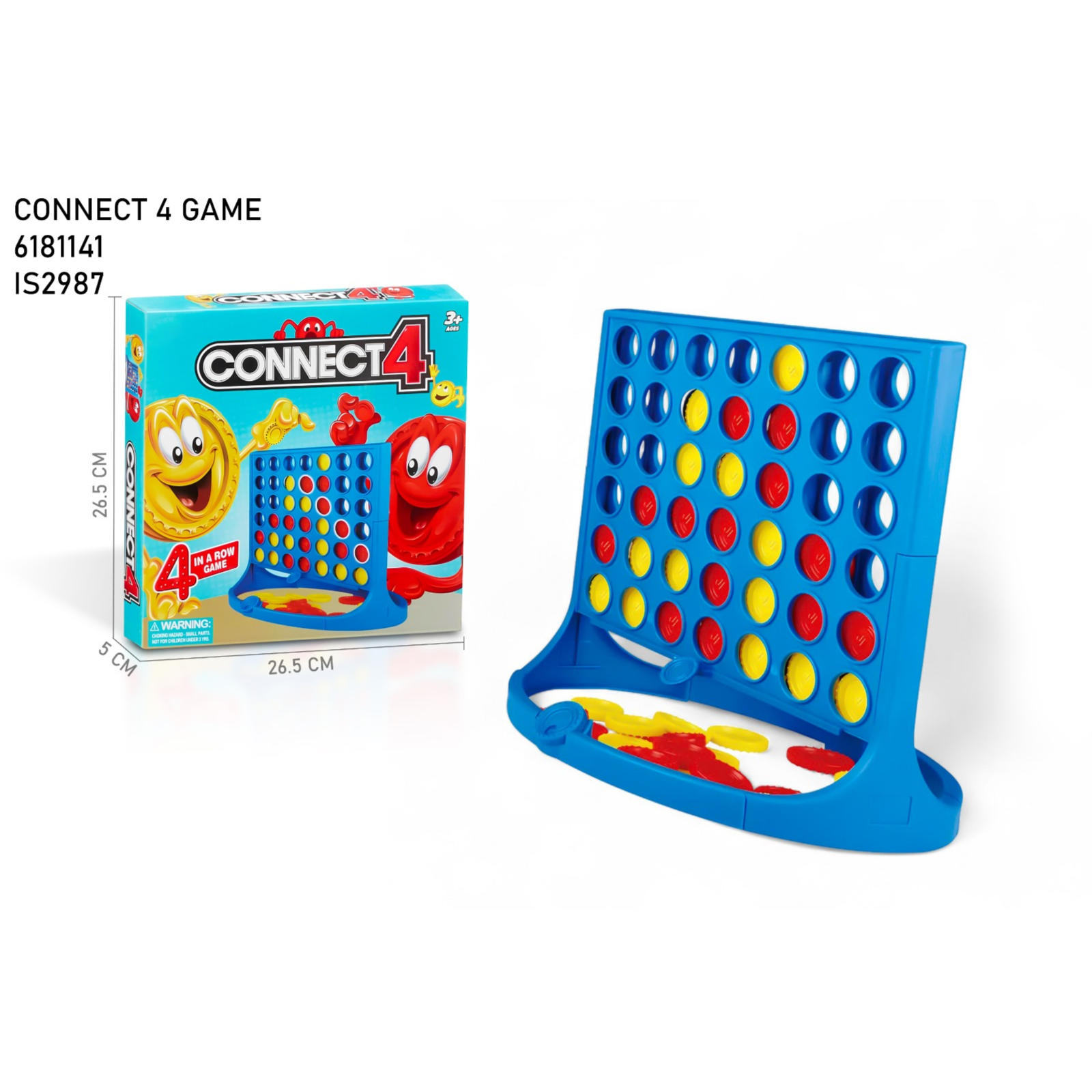 Connect 4 game board and packaging on a white background price qatar