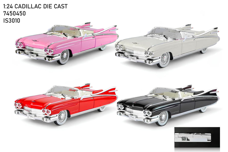 1:24 Cadillac Classic Convertible Die Cast Car - 1959 Eldorado
