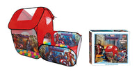 Marvel Avengers Kids Play Tent with Tunnel & 30 Marine Balls - Large 152x80x106cm
