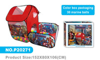 Marvel Avengers Kids Play Tent with Tunnel & 30 Marine Balls - Large 152x80x106cm