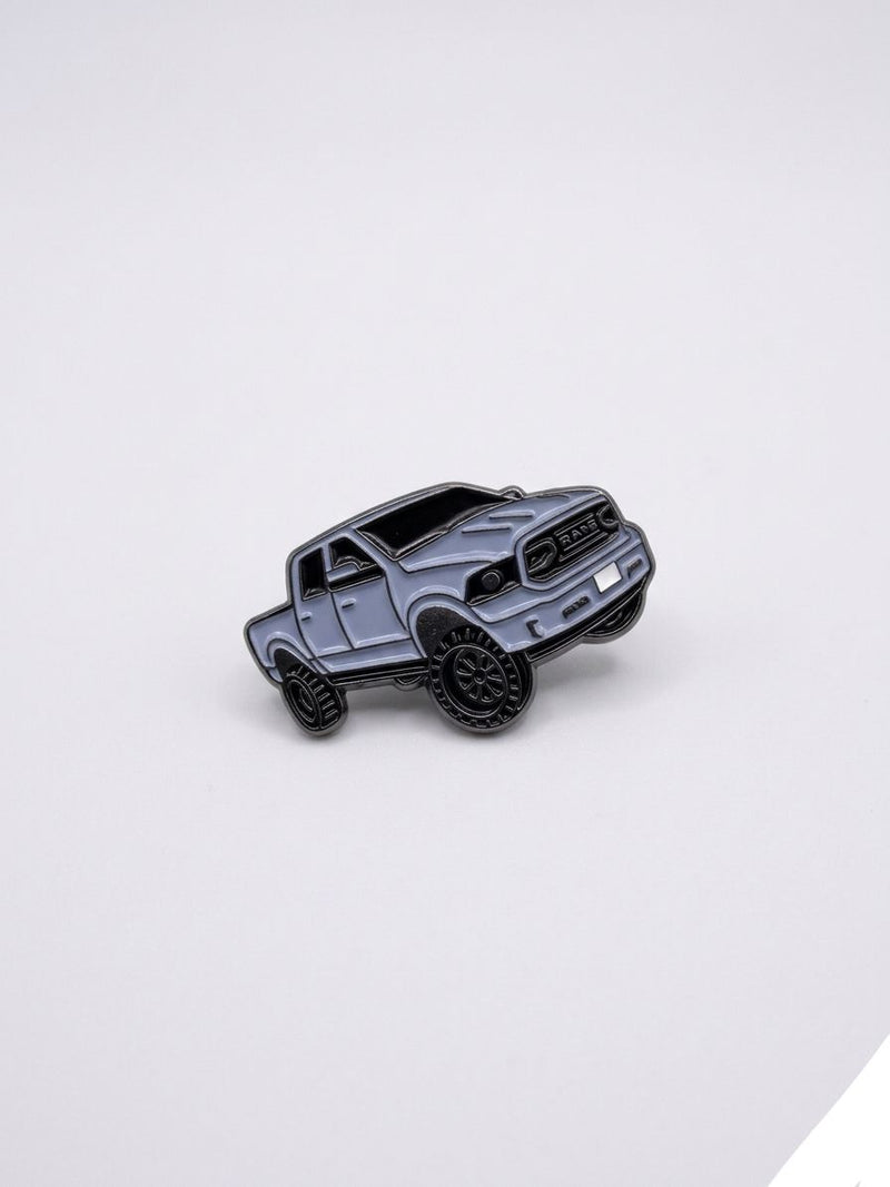 RAM TRX Truck Pin Badge - Premium Gray Enamel Pickup Collectible
