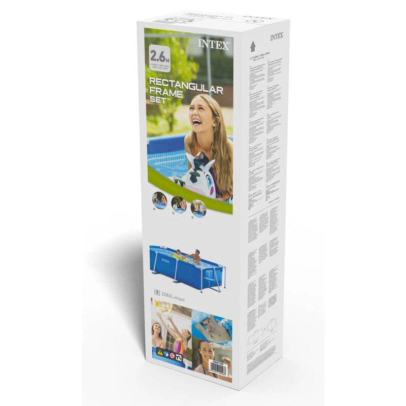 Intex Rectangular Frame Pool Set 2.6m - 220x150x60cm