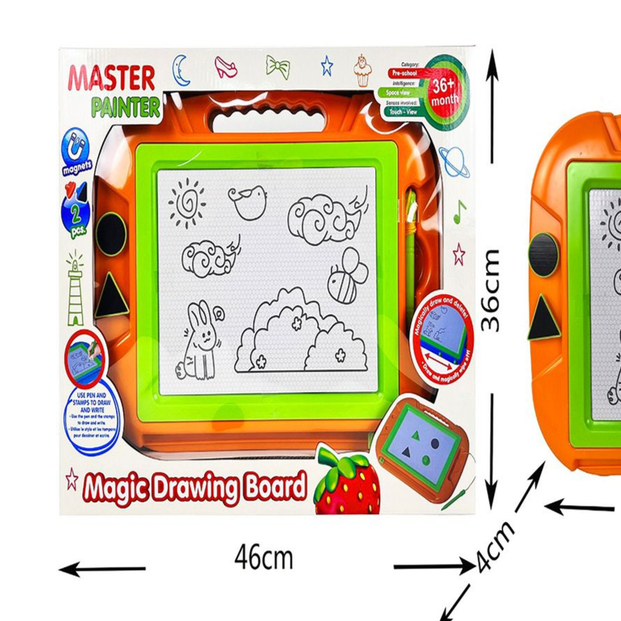 Magic Drawing Board packaging with dimensions and features price qatar