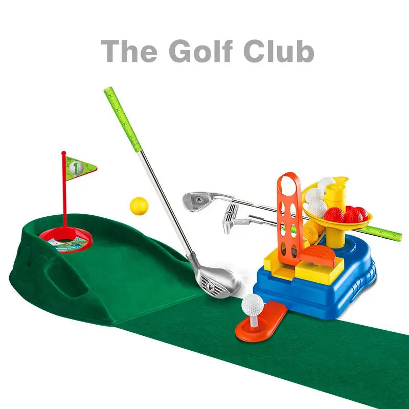 Mini Golf Playset with Accessories - Kids Indoor Golf Game