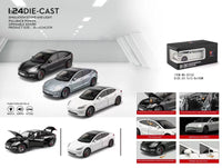 Model cars displayed with packaging and feature details on a white background QATAR