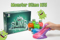 Monster Slime Kit with slime bottles and packaging on a white background QATAR PRICE