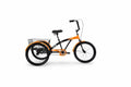 Orange and black tricycle on a white background QATAR PRICE