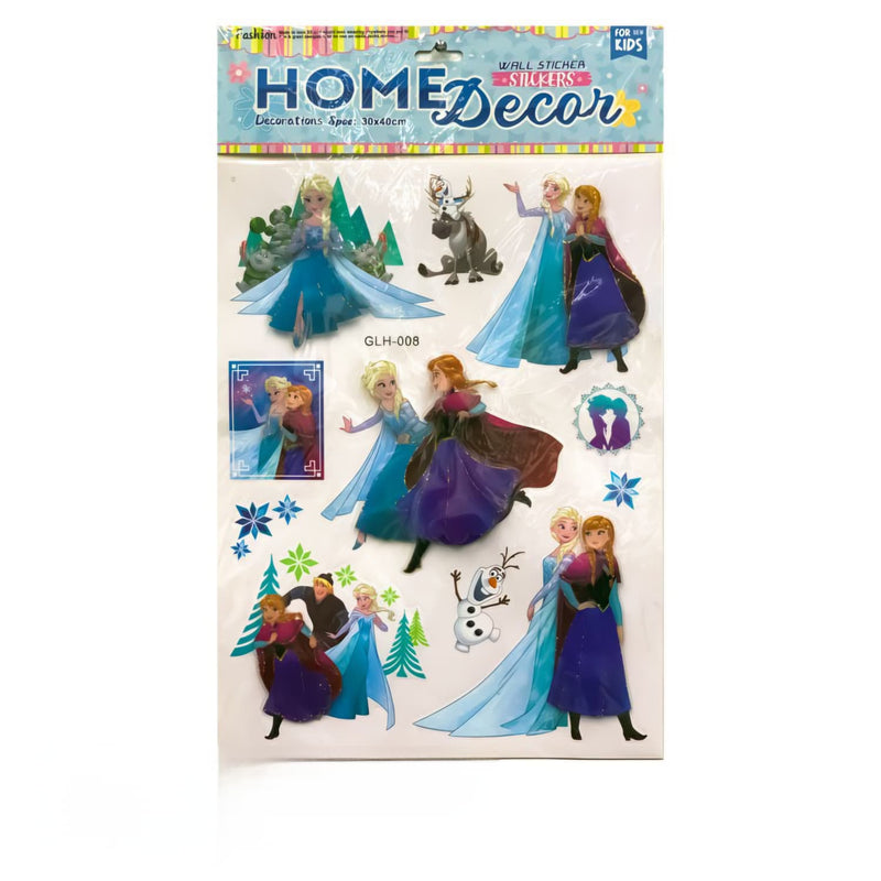 Disney Frozen Home Decor Wall Stickers - Elsa Anna Olaf 30x40cm