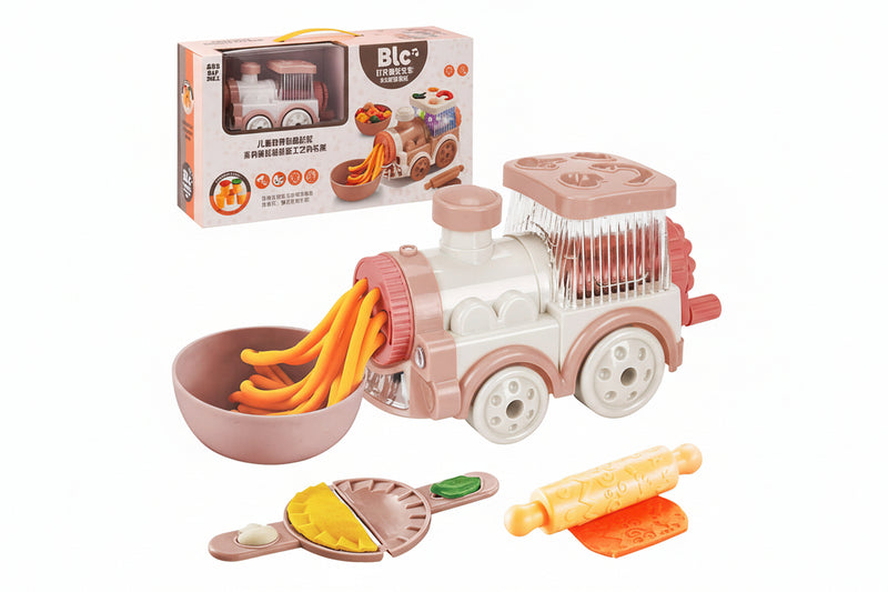 Noodle Maker Playset - DIY Play Dough Pasta Machine Toy for Kids