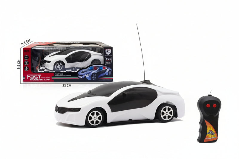 Remote Control Sports Car 1:20 Scale with 3D Lights - 2 Way RC Fast Modern Car