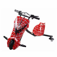 Red scooter with spider web design on a white background QATAR PRICE