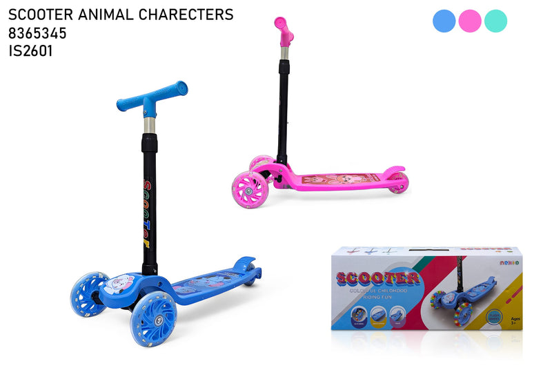 Animal Character Kids Scooter - 3-Wheel Scooter