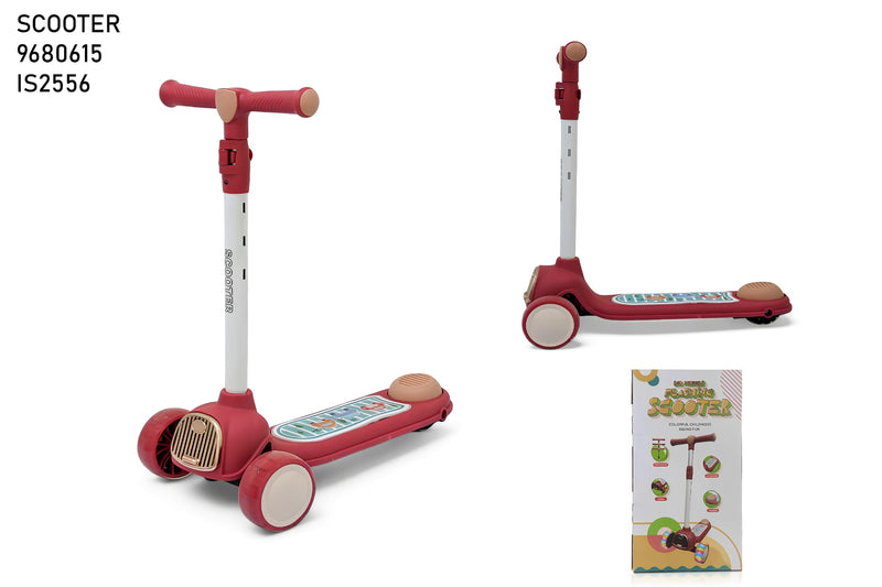 5-in-1 Convertible Kids Scooter  - Red Multi-Mode Ride-On