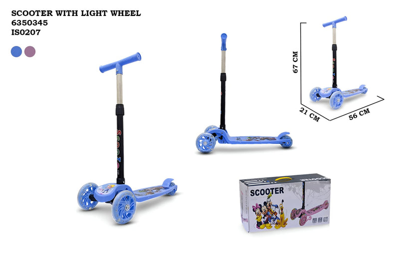 Kids Scooter with LED Light Wheels  - 3-Wheel Scooter