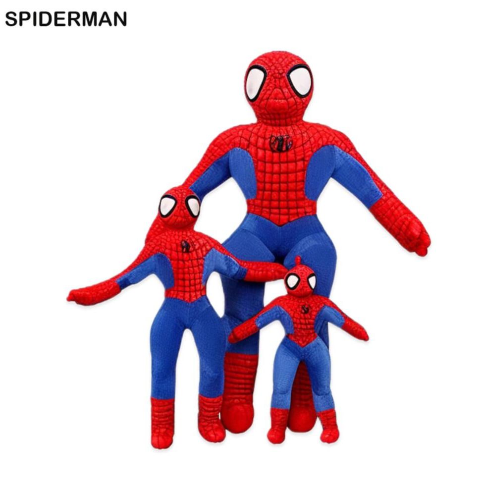 Specification,Details / التفاصيل,المواصفات
Product Name,Spider-Man Plush Set,اسم المنتج
Character,Marvel's Spider-Man,الشخصية
Material,Soft Plush Fabric with detailed embroidery,المادة المصنعة
Quantity,3 Assorted Sizes,الكمية
Design,Classic Red & Blue Suit,التصميم
Usage,"Soft Play, Gifting, Room Decoration",الاستخدام