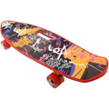 Street Art Design: Vibrant and modern graffiti graphics that appeal to kids and teens.

تصميم غرافيتي: رسومات غرافيتي زاهية وعصرية تجذب الأطفال والمراهقين.

Easy Transport: Features an integrated handle in the deck for easy carrying when not in use.

سهولة النقل: يتميز بمقبض مدمج في اللوح لسهولة الحمل عند عدم الاستخدام.

Smooth Ride: Equipped with durable wheels designed for stable street cruising.

قيادة سلسة: مجهز بعجلات متينة مصممة للتزلج المستقر في الشوارع.